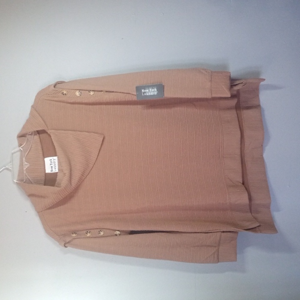 New York Laundry Women's Ribbed Cowl Neck Tunic Sweater Size XL